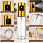 100ml Edible Oil Spray Bottle with Golden Stainless Steel Sprayer – Oil & Vinegar Dispenser - Image 3
