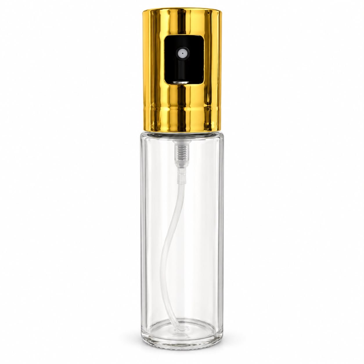 100ml Edible Oil Spray Bottle with Golden Stainless Steel Sprayer 100ml Edible Oil Spray Bottle with Golden Stainless Steel Sprayer – Oil & Vinegar Dispenser - Image 1