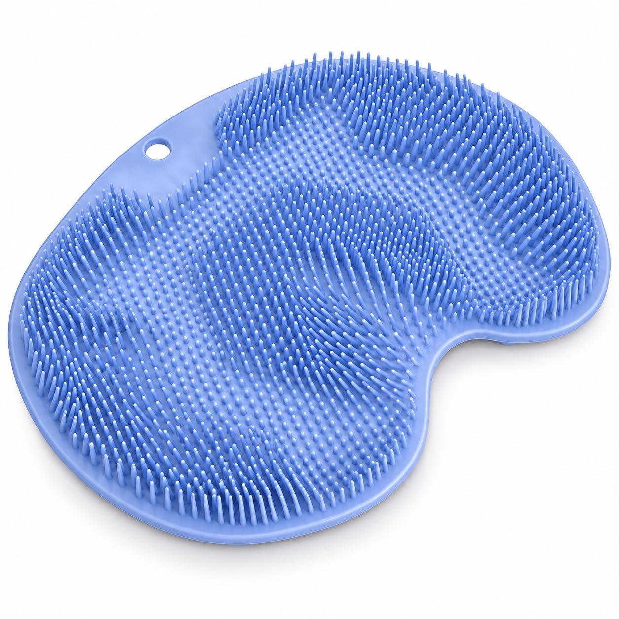 2-in-1 Silicone Foot & Back Scrubber Mat with Suction Cups – Blue Body Cleaning, Massage & Exfoliating Brush 2-in-1 Silicone Foot & Back Scrubber Mat with Suction Cups – Blue Body Cleaning, Massage & Exfoliating Brush - Image 1