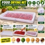 Food Drying Net with Double Zipper | Large Reusable Mesh Dryer for Papad, Chillies, Herbs, Spices & Dry Fruits - Image 2