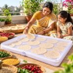 Food Drying Net with Double Zipper | Large Reusable Mesh Dryer for Papad, Chillies, Herbs, Spices & Dry Fruits - Image 5