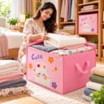 Large Capacity Quilt Storage Bag with Zipper & Handles – Foldable Clothes, Blanket & Bedding Organizer - Image 2