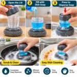 Pack of 4 Self Adhesive Drawer Handles | No Drill Cabinet, Wardrobe & Window Knobs - Image 3
