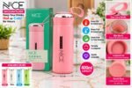 NICE 400ml Pink Glass Inner Vacuum Flask | Portable Hot & Cold Insulated Bottle with Carry Handle - Image 4