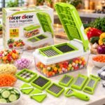 Nicer Dicer Fruit & Vegetable Chopper Set with Container | 13 Blade Attachments, Slicer, Grater & Peeler - Image 4