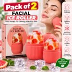 Pack of 2 Facial Ice Roller for Face & Skin Care | Reusable Silicone Ice Mold for Puffiness, Cooling & Refreshing Skin - Image 2