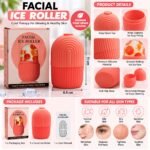 Pack of 2 Facial Ice Roller for Face & Skin Care | Reusable Silicone Ice Mold for Puffiness, Cooling & Refreshing Skin - Image 4
