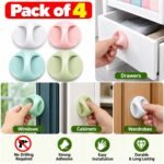 Printed Fridge Cover with 6 Side Pockets for Single Door Refrigerator | Kitchen Fridge Top & Side Dust Protector Organizer - Image 2