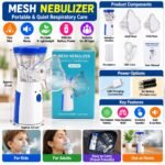 Portable Mesh Nebulizer Machine JSL-W302 – Compact Handheld Nebulizer with Transparent Mask - Image 2