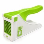 Potato & Vegetable Chips Maker | Manual French Fries Cutter with Easy Press Handle