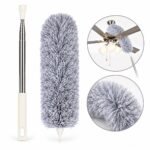 Telescopic Ceiling Fan Duster with Long Extendable Handle | Washable Microfiber Cleaning Brush for Fans, AC & Furniture