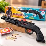 Pack of 2 Match Gun Toy – Black Plastic Toy Gun Set - Image 3