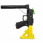 Soldier Match Gun Toy with Yellow Stock, Green Lock & Sound Effect – Black Plastic Toy Gun for Kids - Image 5