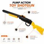Pump Action Matchstick Sound Toy Gun – Black & Yellow Plastic Toy Shotgun - Image 4