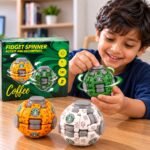 Coffee Fidget Spinner Ball Toy – Rotating Stress Relief Fidget Ball, Push & Spin Sensory Toy for Kids, Assorted Colors - Image 5