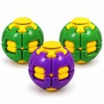 3D Printed Decompression Ball – Press & Rotate Fidget Toy for Kids and Adults