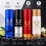 Denver & Hamilton Men’s Deodorant Body Spray Combo Pack of 4 – Goal, Black.code, Honour & Imperial - Image 4