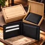 Men’s Black Bi-Fold Wallet with Multiple Card Slots & Gift Box - Image 5