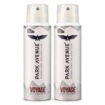 Park Avenue Voyage Premium Body Spray for Men – Pack of 2, 150ml Each