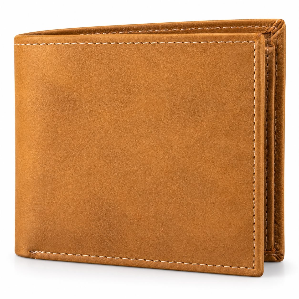 WhatsApp Image 2026-10-19 at 15.27.58 Men’s Tan Brown Leather-Look Bifold Wallet with Card Slots and Coin Pocket - Image 1