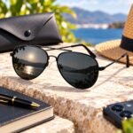 Men’s Black Aviator Sunglasses – Stylish Metal Frame with Dark Lenses - Image 3