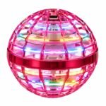LED Flying Orb Ball Toy – USB Rechargeable Hand-Controlled Hovering Spinner with Multicolor Lights