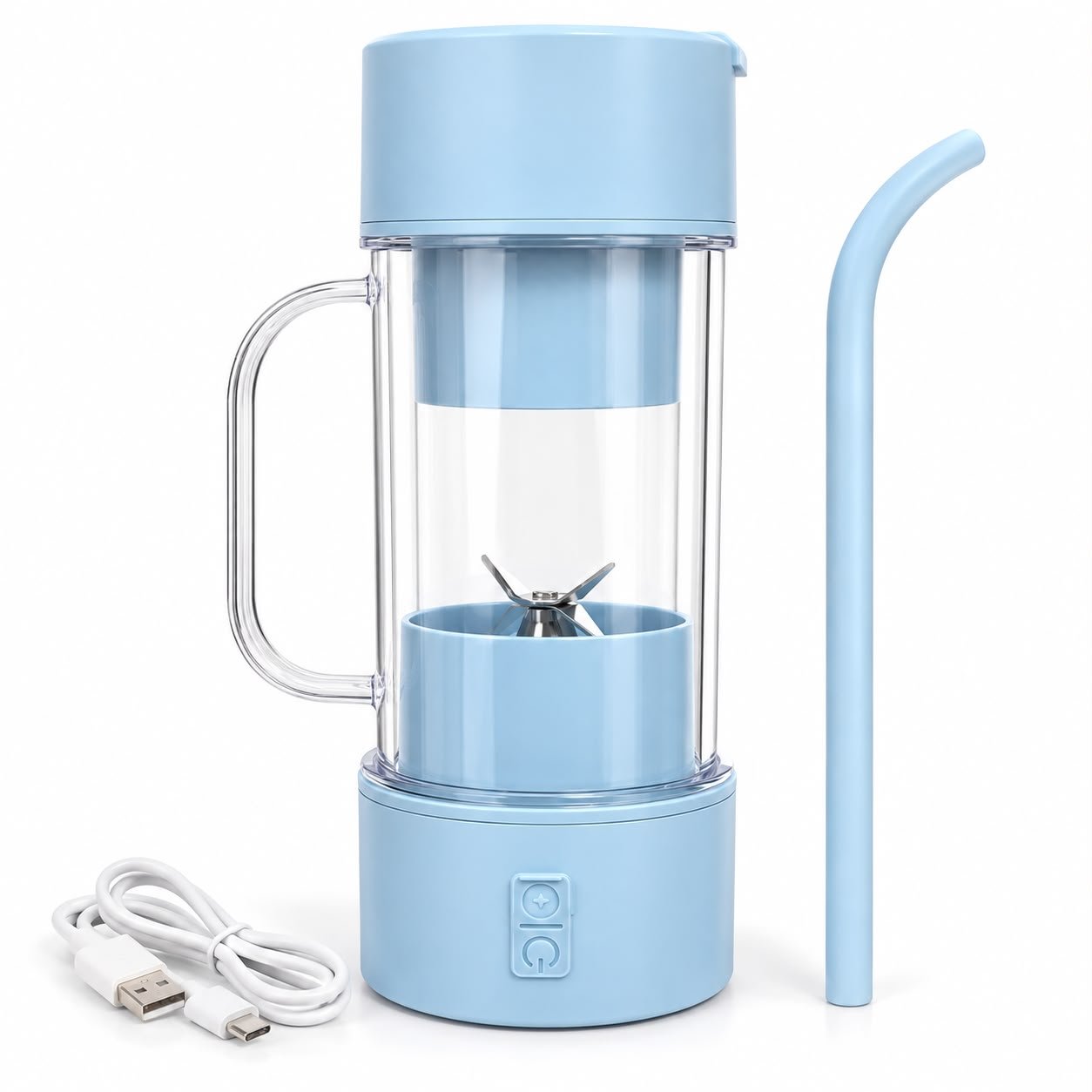 WhatsApp Image 2026-10-19 at 18.40.08 Portable Electric Juicer Blender 420ml – USB Rechargeable Fruit Juice Maker (HH-808) - Image 1