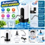 Electric Water Dispenser Pump with Stainless Steel Spout, Silicone Tube & One-Touch Operation - Image 5