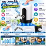 Electric Water Dispenser Pump with Stainless Steel Spout, Silicone Tube & One-Touch Operation - Image 3