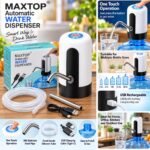 Electric Water Dispenser Pump with Stainless Steel Spout, Silicone Tube & One-Touch Operation - Image 2