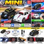 Mini Dream Racing Remote Control Car with Fun Mode, Follow Mode & Escape Mode – Rechargeable RC Toy Car for Kids Ages 3+ - Image 4