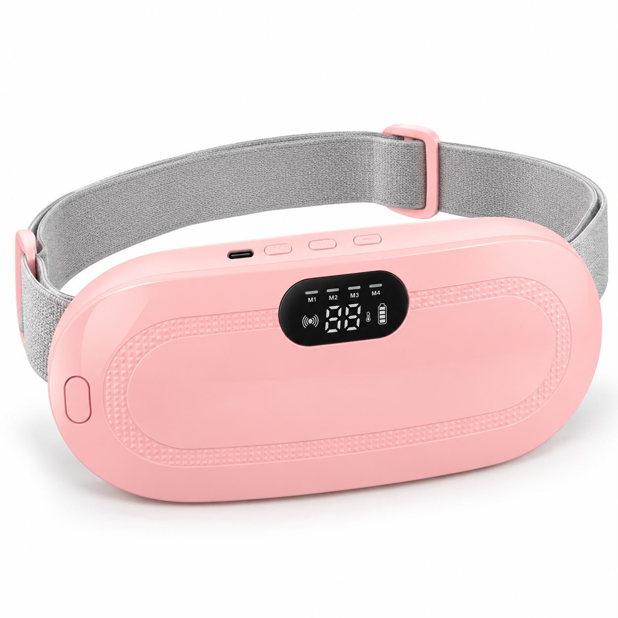 WhatsApp Image 2026-10-20 at 11.11.14 Portable Cordless Menstrual Cramp Relief Heating & Massage Belt – Pink, Rechargeable with Adjustable Heat, 4 Massage Modes, LED Display & Adjustable Strap - Image 1