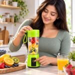 Portable Rechargeable Juicer Blender – 380ml Mini Smoothie Maker, USB Rechargeable, Lime Green, NG-01 - Image 5