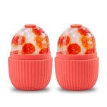 Pack of 2 Facial Ice Roller for Face & Skin Care | Reusable Silicone Ice Mold for Puffiness, Cooling & Refreshing Skin