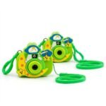 Pack of 2 Cartoon Projection Camera Keychain Toys for Kids | Mini LED Image Projector with Cute Cartoon Slides & Keychain Hook